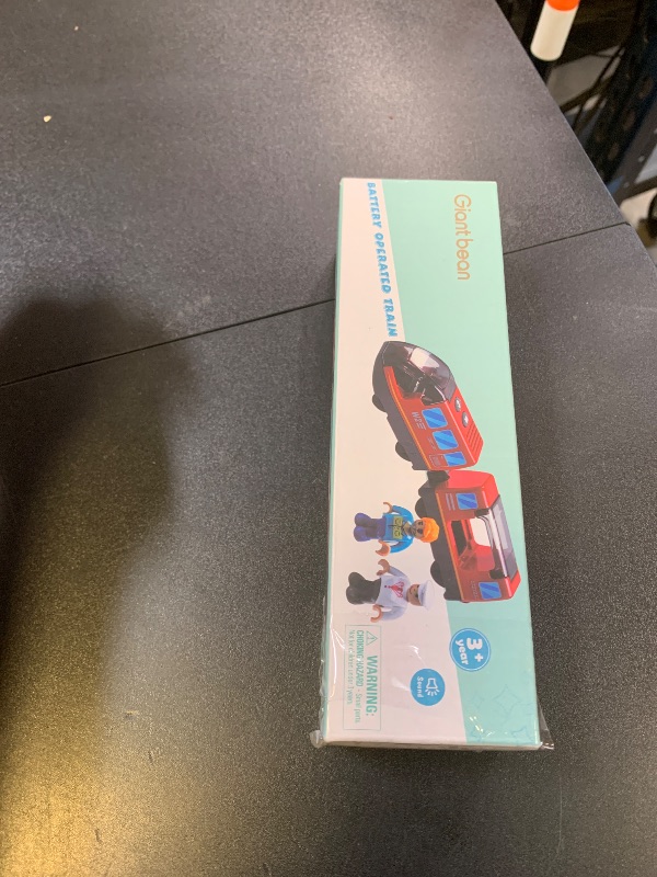 Photo 1 of Giant bean Battery Operated Electric Locomotive Magnetic Train Set for Wooden Train Tracks, Powerful Engine Compatible with Most Brands, Wood Train Track Toys for Kids 3+