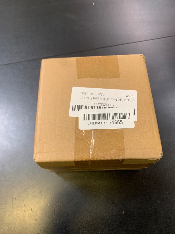Photo 1 of BATONECO OD 3 Inch to OD 3.5 Inch Exhaust Pipe to Component Pipe Adapter Reducer 3" OD to 3.5" OD Polished Stainless Steel 4" Overall LengthLPNPMEX5971665
