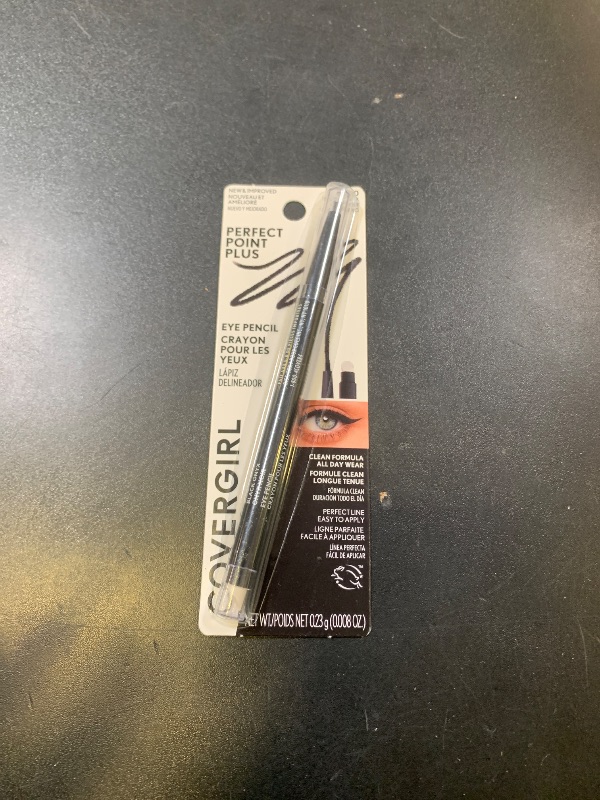 Photo 1 of COVERGIRL Perfect Point Plus Eyeliner Pencil, Black Onyx Pack of 1, Long-Lasting, Versatile Black Eyeliner, Soft Smudging Tip, No Sharpening Needed