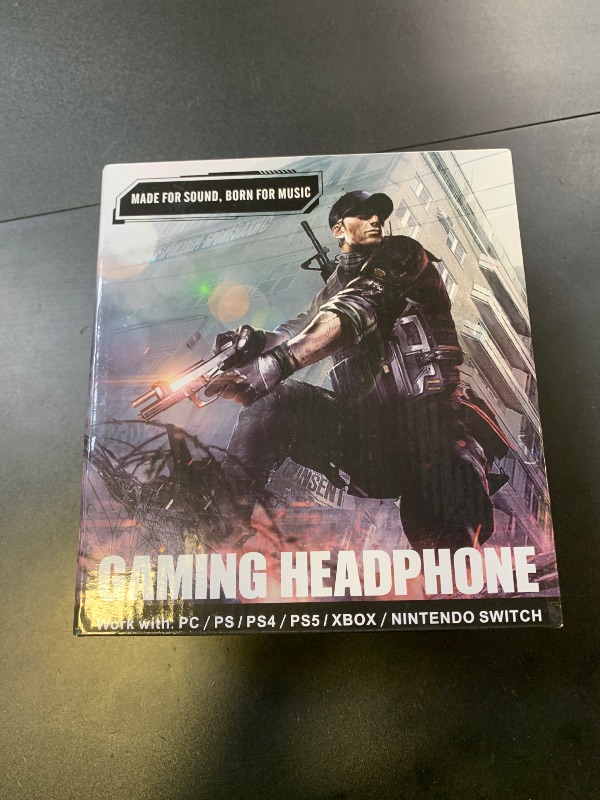 Photo 1 of One Ear Headset with Mic for PS5/PS4/Xbox One/Xbox Series X/S/Nintendo Switch/Lite/Steam Deck, Gaming Headphone with Microphone Control, 3.5MM Wired Unilateral Chat Headset for Laptop/Tablets/Phone/PC