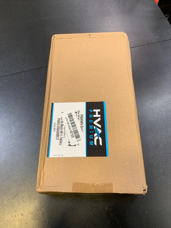 Photo 1 of 10" X 4" Adjustable AIR Supply Diffuser - HVAC Vent Cover Sidewall or Ceiling - Grille Register - High Airflow - Black [Outer Dimensions: 11.75" w X 5.75" h]