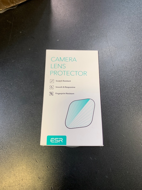 Photo 1 of ESR Camera Lens Protector Compatible with Samsung Galaxy S22 Ultra (2022), Scratch-Resistant Ultra-Thin Tempered Glass with Aluminum Edge, Set of 5, Black