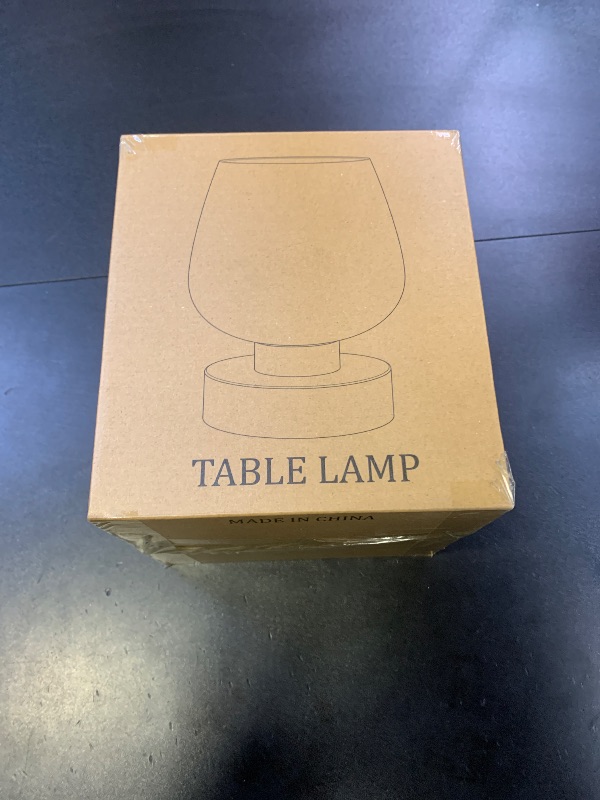 Photo 1 of Touch Table Lamp for Nightstand - Small Bedside Lamp for Bedroom Living Room Night Stands, Desk Lamp with White Glass Shade for Small Spaces, 3 Way Dimmable, LED Bulbs, Gifts