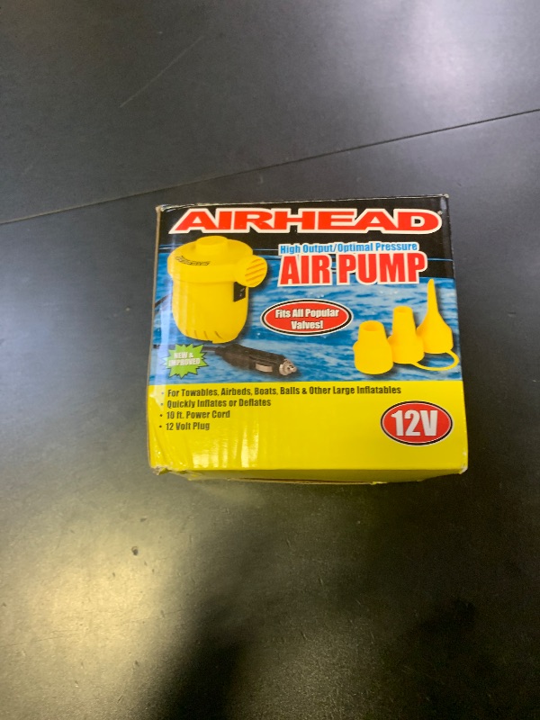 Photo 1 of AIRHEAD Air Pump - Corded Electric, 12v, AHP-12H, Yellow and Black