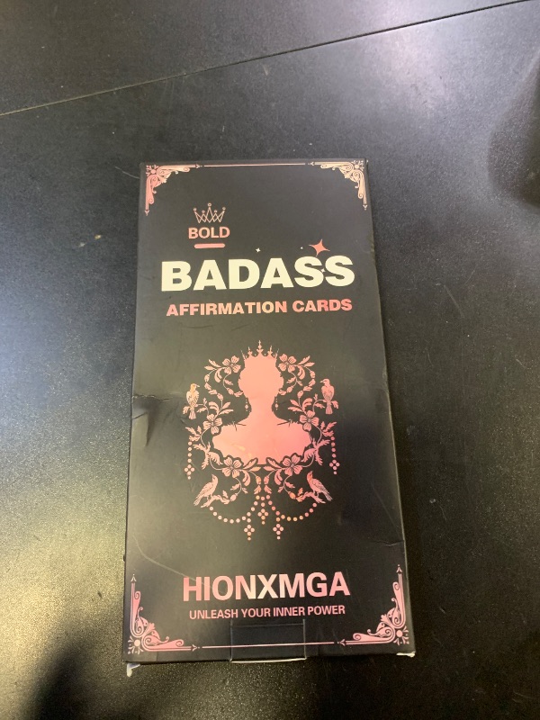 Photo 1 of HIONXMGA Badass Affirmation Cards (Double-Sided) - 118 Daily Motivational and Inspirational Affirmations for Women, Gifts for Women Best Friend Sister Coworker Positive Cards Daily Encouragement