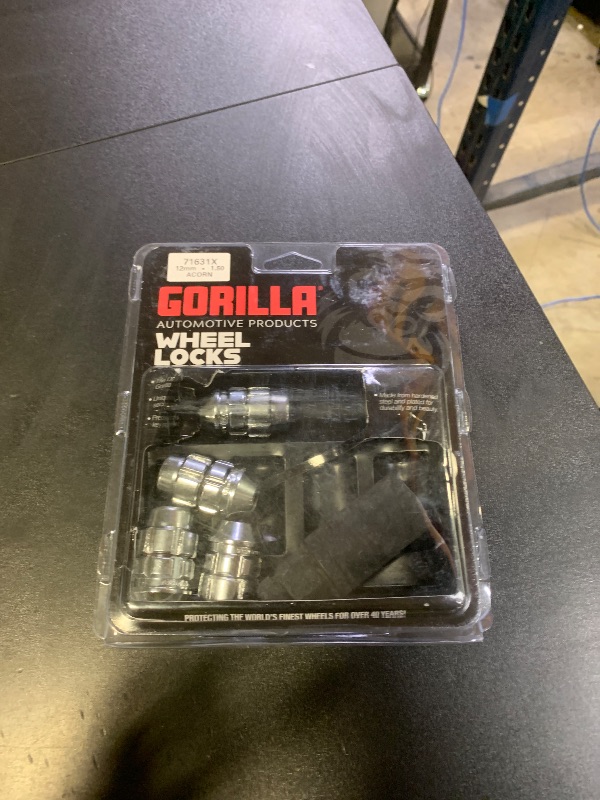 Photo 1 of Gorilla Automotive (71631X) 12mm x 1.50 Thread Size Acorn Chrome X2 Wheel Lock, (Pack of 4)