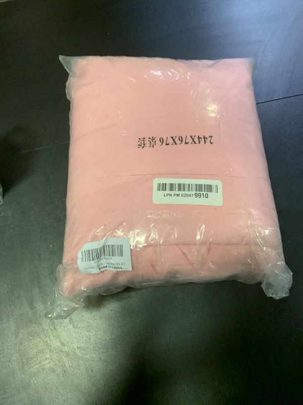 Photo 1 of 2 Pack Fitted Tablecloths 96 x 30 Inch, Pink Rectangle Table Clothes for 8 Foot Tables, Washable Polyester Fabric Table Cover for Parties, Wedding, Banquet, Trade Show