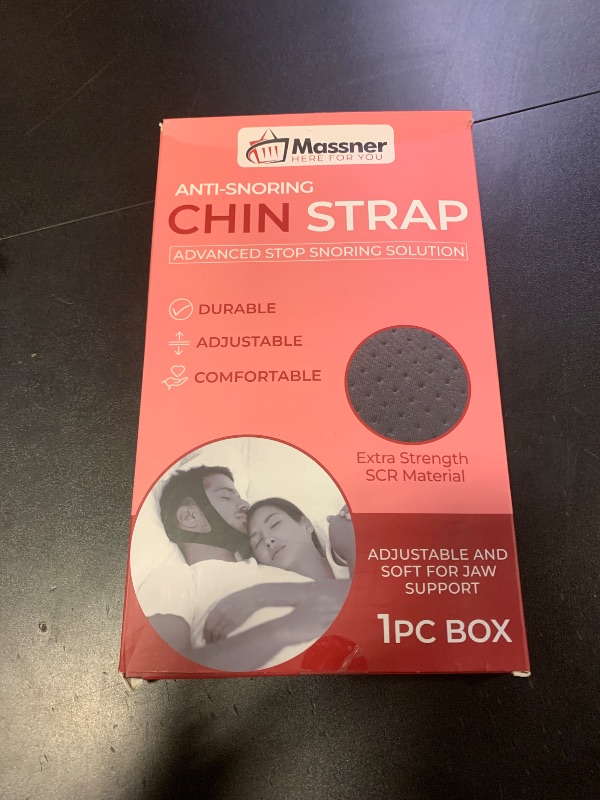 Photo 1 of Massner Extra Strength Chin Strap for Sleeping, Breathable, Comfortable CPAP Chin Strap for snoring- jaw Strap for Men and Women, Adjustable Snore Stopper Chin Strap, Keep Mouth Closed While Sleeping