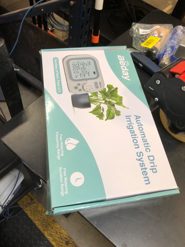 Photo 1 of Automatic Plant Waterer Self Watering System Indoor for 15 Potted Plants Pack of 2, Auto Drip Irrigation Kit Programmable Water Timer w Smart Humidity Detection, Green