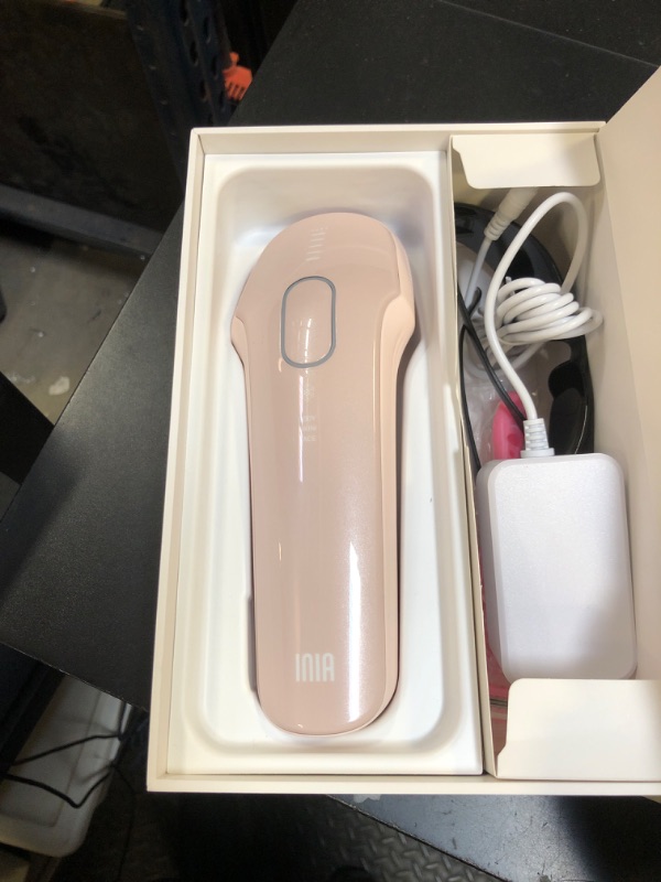 Photo 1 of INIA Laser Hair Removal with Ice-Cooling Care for Women and Men, HAUTE Pro Painless at-Home IPL Hair Remover for Coarse Hair in Bikini All Body Areas, Latest Generation for Effective Results (Pink)