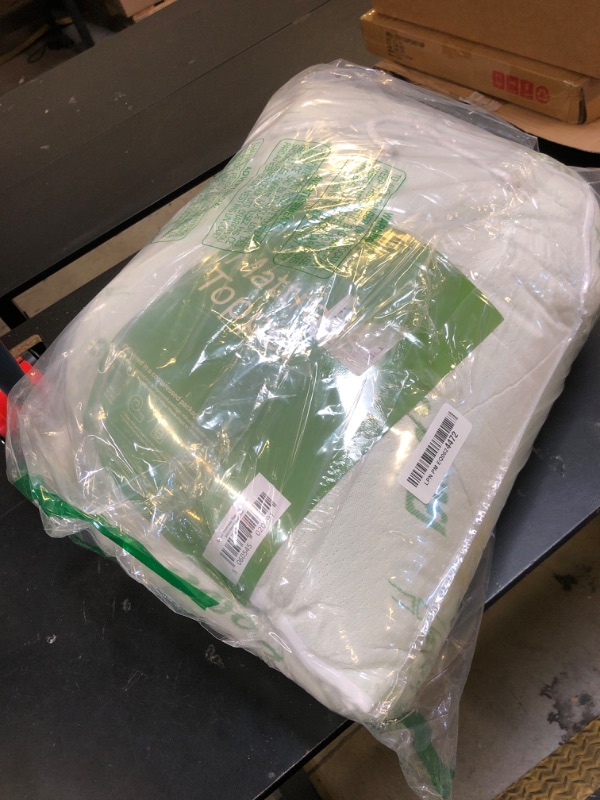 Photo 1 of Ultra Soft Queen Size Mattress Topper - Viscose Made from Bamboo Pillow Top Mattress Pad for Back Pain Relief - Naturally Cooling for Hot Sleepers, Green