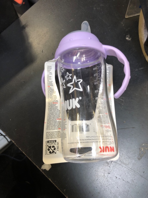 Photo 1 of NUK Large Learner Tritan Cup, 10 oz, 8+ Months – BPA Free, Spill Proof Sippy Cup