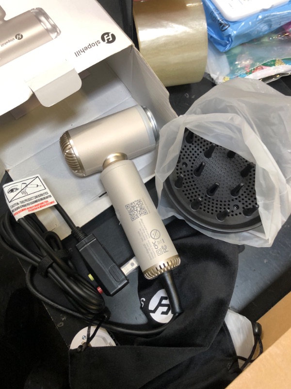 Photo 1 of slopehill Travel Dual Voltage Hair Dryer with Diffuser, Ionic Blow Dryer for Women, High-Speed Fast Drying, Compact Lightweight Hair Blow Dryer,Portable Hairdryer European 110-120V/220-240V