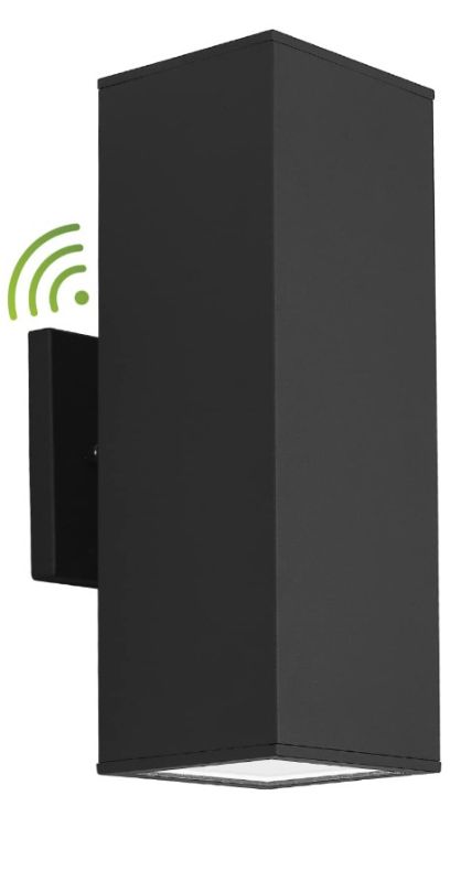 Photo 1 of HUNEASON Outdoor Wall Light, 1 Pack Dusk to Dawn Porch Light, 13" Black Outside Lights Modern, Large, Waterproof, Up Down Exterior Lighting Fixtures for Patio, Garage, Hallway