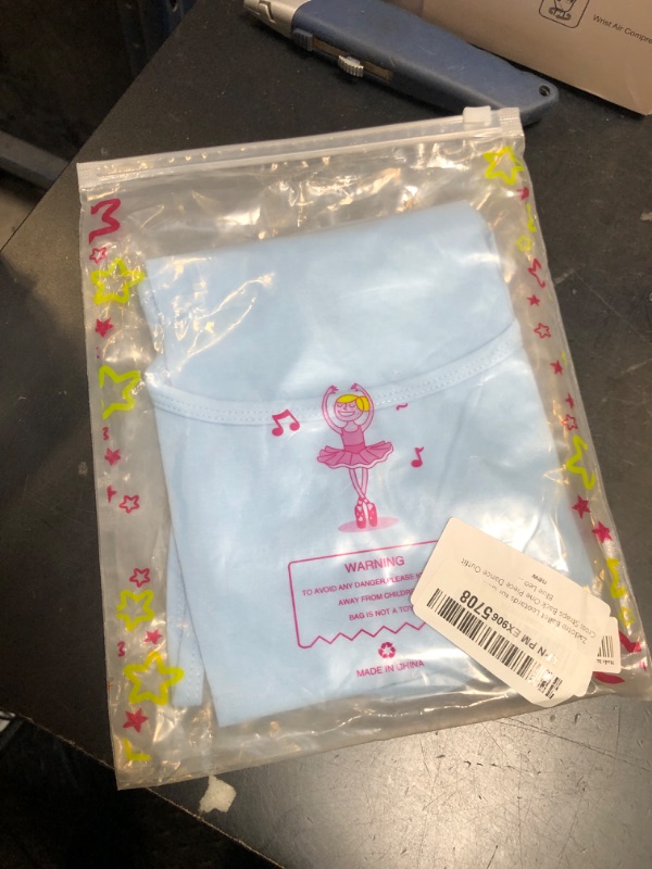 Photo 1 of Zaclotre Ballet Leotards for Girls Criss Cross Straps Back One Piece Dance Outfit Blue Leotard Girls