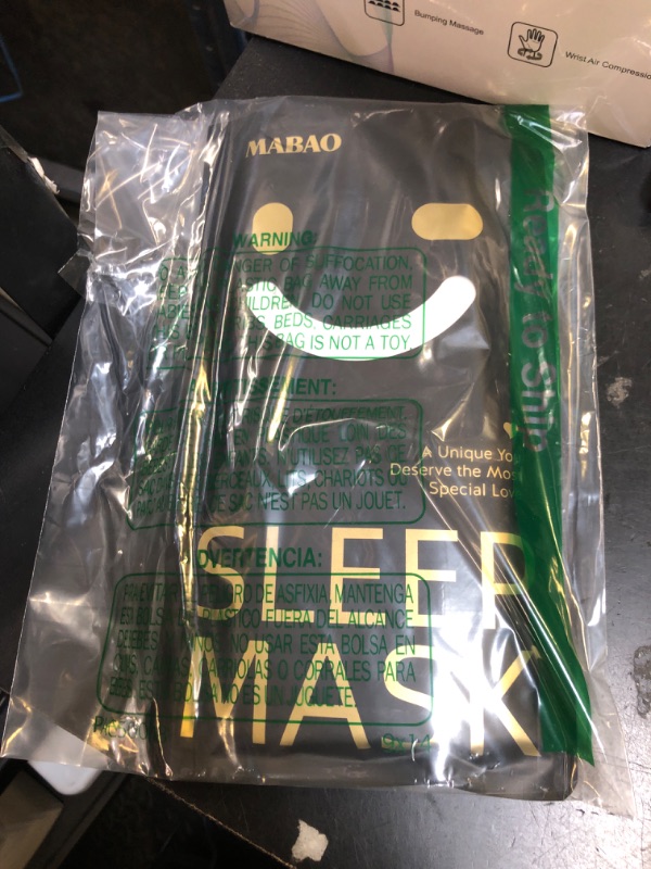 Photo 1 of MABAO Weighted Eye Mask for Sleeping, Blackout 3D Contoured Sleep Mask with Adjustable Strap for Women Men, Memory Foam, Gentle Pressure Relief Comfort Eye Cover Blindfold for Insomnia & Travel -Black