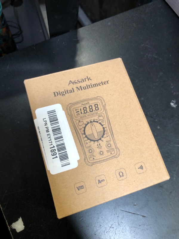 Photo 1 of Digital Multimeter Voltage Tester, Assark 2000 Counts Multimeter Measure AC DC Voltage DC Current, Meter Tester Test Volt Ohm Amp Diode Continuity, Resistance, Backlit LCD Display, Data Hold Function