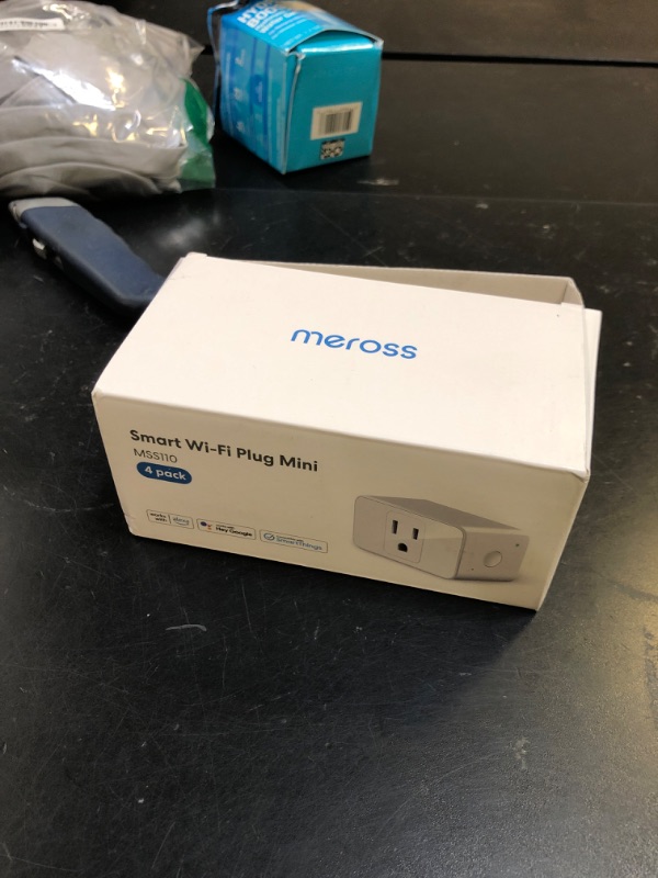 Photo 1 of meross Smart Plug Mini, 15A & Reliable Wi-Fi, Support Apple HomeKit, Siri, Alexa, Echo, Google Assistant and Nest Hub, App Control, Timer, No Hub Needed, 2.4G WiFi Only, 4 Pack