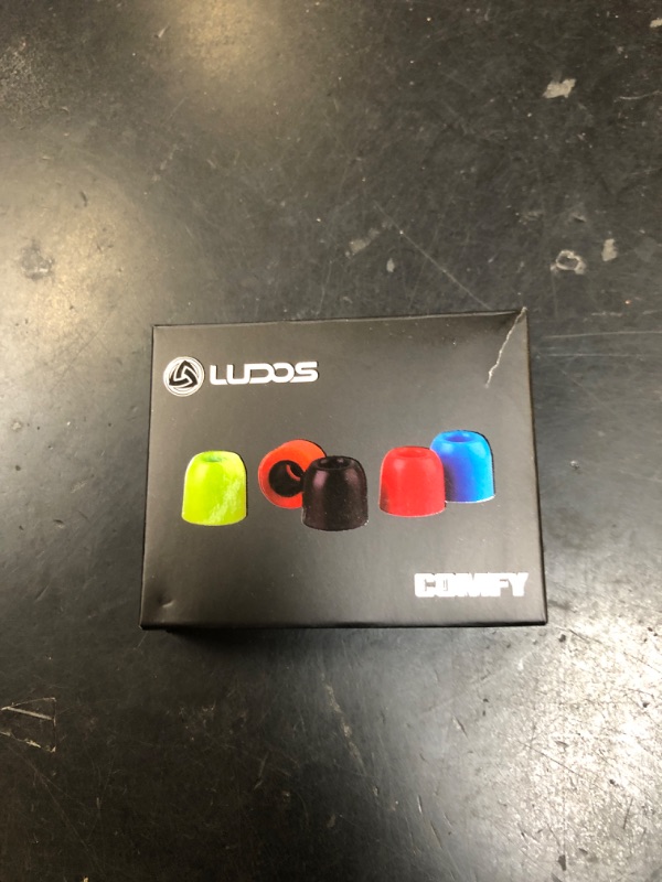 Photo 1 of LUDOS Comfy Earbuds Replacement Memory Foam Ear Tips for Ear Buds and Earphones, with Color Red Green Orange Blue Eartips, Washable, Isolates from Outside Noise, Extra Resistant, Size 4.9mm Earpads