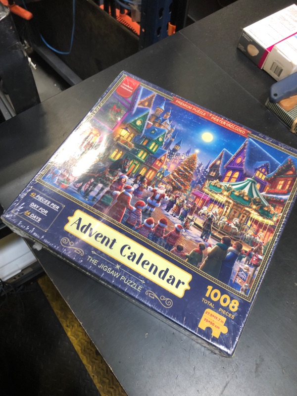 Photo 1 of Advent Puzzle Calendar 2025 for Kids and Adults, 24 Days Christmas Countdown Calendars, for Boys Girls,1008 Piece Puzzle in 24 Boxes, Christmas Celebration(27.56 x 19.68 Inch)