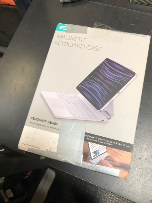 Photo 1 of ESR iPad Air 11 inch Case with Keyboard (M3,2025/M2,2024), iPad Pro 11 & iPad Air 5/4 Magic Case, Easy-Set Floating Cantilever Stand, Precision Multi-Touch Trackpad, White?NOT for iPad Pro 11 M4?