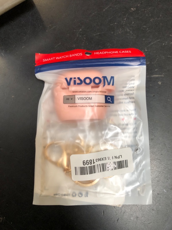 Photo 1 of Case Compatible for Apple Airpods 4 - VISOOM Airpods 4 Cases 2024 Cover Women Cute Silicone iPods 4 Earbuds Wireless Accessories Charging Cases Girl Bling Keychain for Airpod iPods 4th Generation