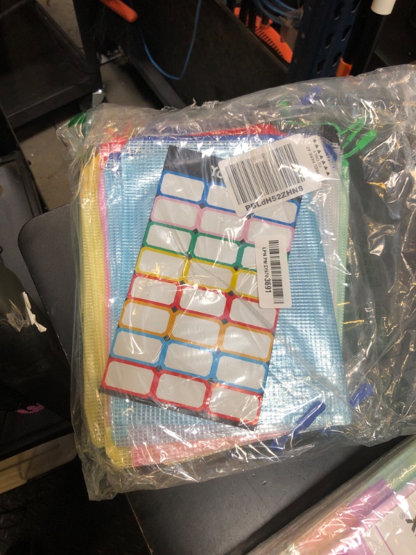 Photo 1 of 24pcs Mesh Zipper Pouch Bags - A4 Zipper Bags for Classroom Organization, Board Game & Puzzle Storage