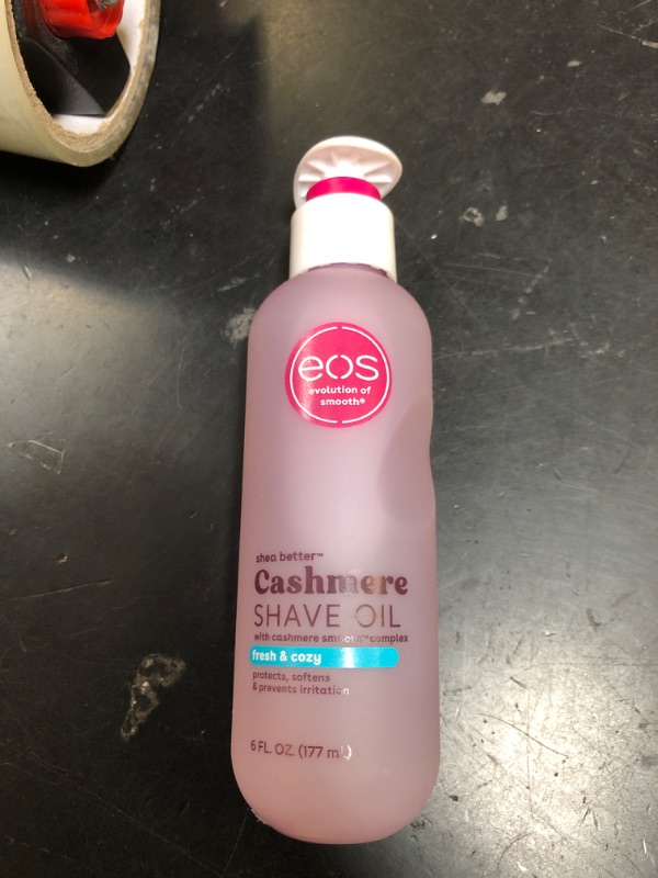 Photo 1 of eos Cashmere Shave Oil, Fresh & Cozy, Soothing Moisturizing, Prevents Irritation Razor Burn, Bikini Area-Approved, Body Care, 6 fl oz