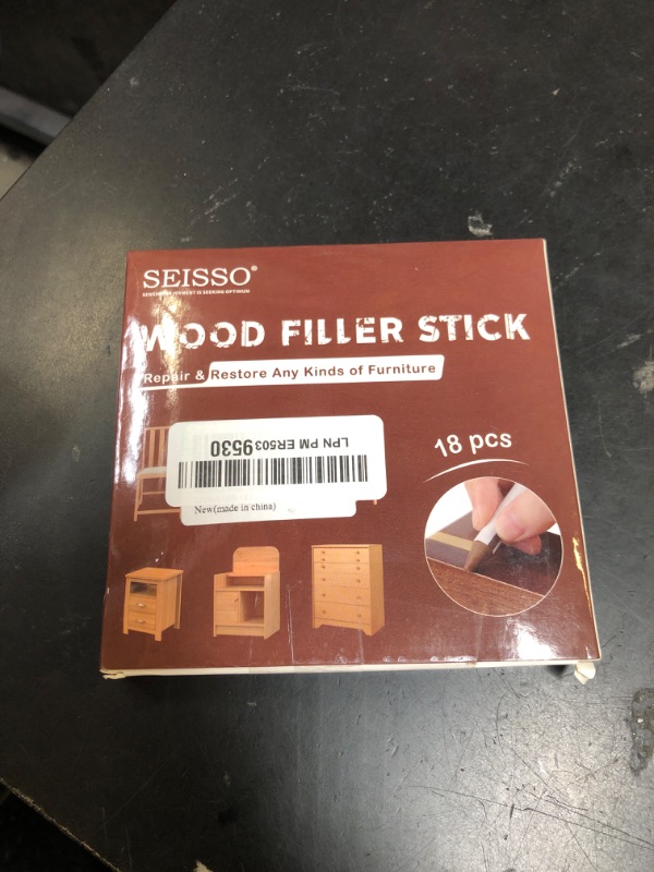 Photo 1 of SEISSO Wood Filler Stick, 18 Colors Furniture Crayons for Scratches, Furniture Scratch Repair Wax Filler Stick, Perfect for Restore Hardwood Floor, Holes, Crack, Laminate, Carpenters, Tables, Desks