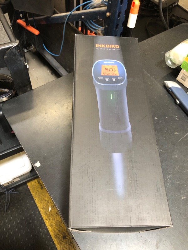 Photo 1 of 2.4G WIFI Sous Vide Cooker Inkbird Sous Vide Machine with APP Control, 1000 Watts Immersion Circulator with APP Recipes Timer Alarm Mobile Notification, 3D Water Fast Heating Ultra-Quiet