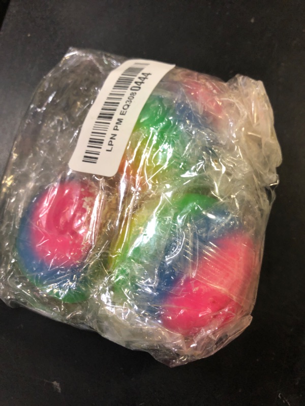 Photo 1 of JIAHO 3 Pack Rainbow Stress Balls for Kids and Adults, 2.4" Squishy Ball Squeeze Toys, Colorful Stress Balls SquishyToys for Kids Party Favors, Classroom Prizes | Stress Relief Dough Ball