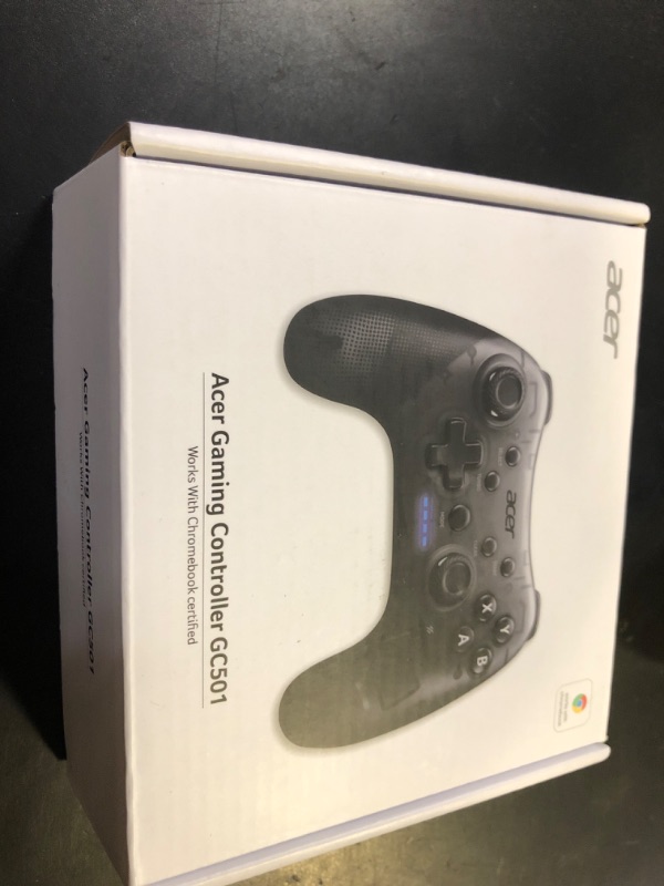 Photo 1 of Acer Gaming Controller GC501 - with Joysticks, Directional Pad, Turbo Button, Action Buttons & LED Indicator Lights - Certified Works with Chromebook - Compatible with Chrome OS, Windows & Android