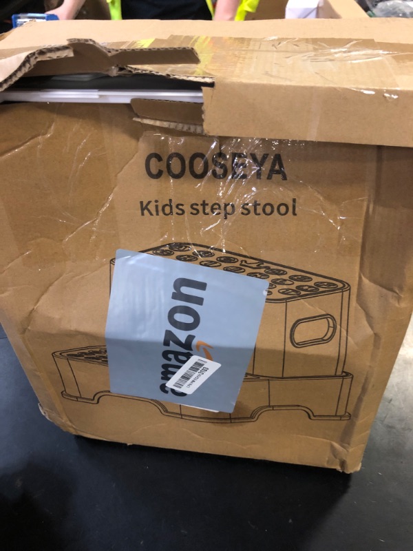 Photo 1 of COOSEYA 2 Step Stools for Kids,Toddler Step Stool for Bathroom Sink,No-Slip Double up Stepping for Toddlers Bathroom, Multifunctional Toilet Potty Stool for Kids,Toilet Potty Training(2 Packs)