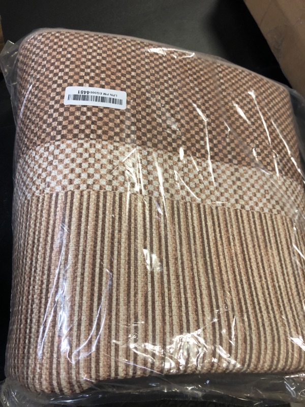 Photo 1 of ILANGO Jute Area Rugs for Outdoor, Patio Woven Washable Rugs 5'x7', Natural Farmhouse Rugs for High Traffice Areas, Non Slip Carpet with Rubber Backing for Patio Backyard Balcony Porch