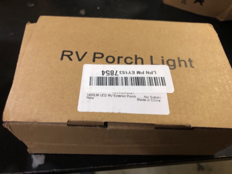 Photo 1 of Dual-Color Exterior RV Porch Light LED - 1400 Lumen 12V Waterproof Floodlight for Campers, Trailers Outdoor - IP67 All-Weather Aluminum Fixture - White/Amber Switchable via RV Control (1- Pack)