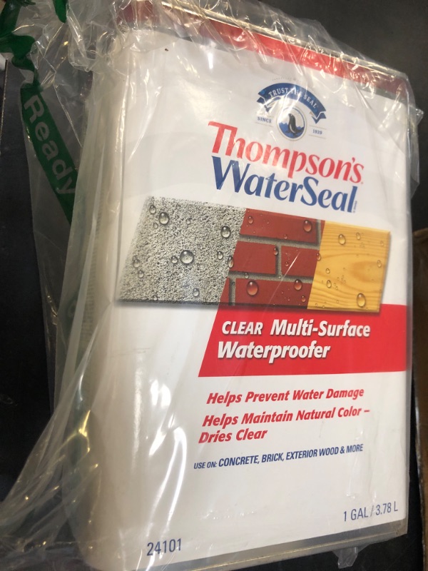 Photo 1 of Thompson’s WaterSeal Multi-Surface Waterproofer Stain, Clear, 1 Gallon