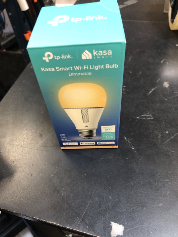Photo 1 of Kasa Smart Light Bulb KL110, LED Wi-Fi smart bulb works with Alexa and Google Home, A19 Dimmable, 2.4Ghz, No Hub Required, 800LM Soft White (2700K), 9W (60W Equivalent)