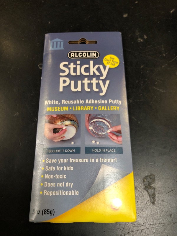 Photo 1 of 3oz Museum Sticky Putty Reusable Repositionable Museum & Gallery Quality Adhesive Putty, Won't Dry Out