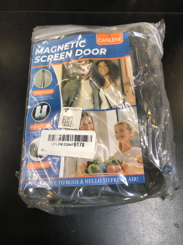 Photo 1 of CANLENE High-Density Magnetic Screen Door Mesh for Home and Patio, Tear Resistant Backdoor Screen Net with Magnetic Closure
