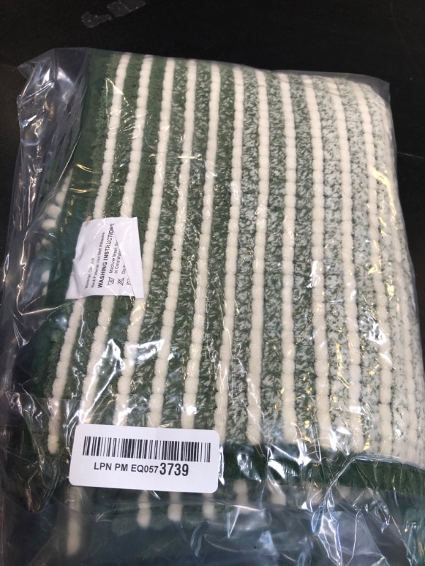 Photo 1 of BSICPRO Bathroom Rugs, Bath Mat Rug for Bathroom Non Slip 17 x 24 Inches Water Absorbent Chenille Bathroom Floor Mats Machine Washable (Sage and Cream)