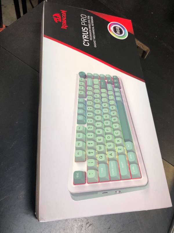 Photo 1 of Redragon K681 Wireless Mechanical Keyboard, Gasket Mounted RGB Gaming Keyboard with Volume Knob, MDA-Profile, Pre-Lubed Linear Switches, 81 Keys 75? Tri-Mode Hot Swappable for PC/Xbox/Ps4/5
