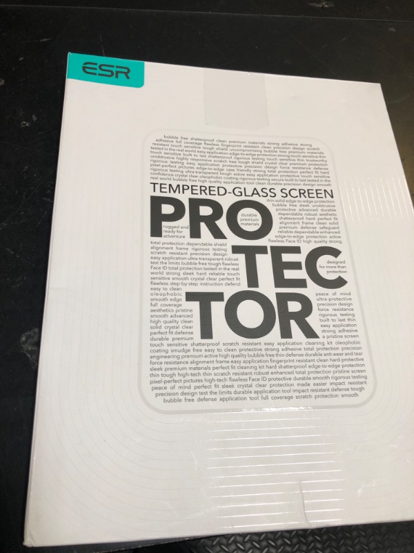 Photo 1 of ESR 2 Pack Screen Protector for iPad A16 11th/10th Generation (11 Inch/10.9, 2025/2022), 9H Tempered Glass Film Guard with Alignment Frame, Anti-Scratch, Bubble Free, HD Clarity, Apple Pencil Support