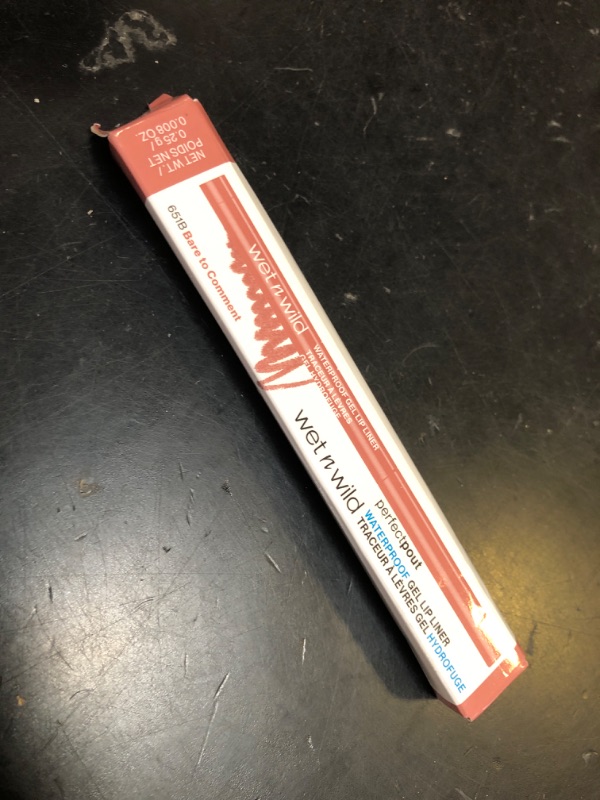 Photo 1 of wet n wild Perfect Pout Matte Retractable Gel Lip Liner Pencil, Rich Creamy Long Lasting Color, Well-Defined and Flawless Application, Vegan & Cruelty-Free - Bare To Comment
