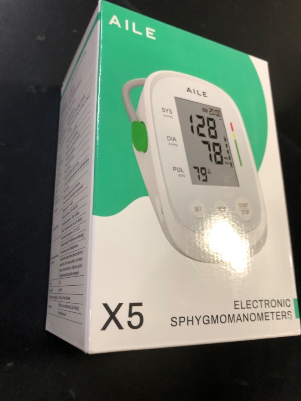 Photo 1 of AILE Blood Pressure Monitor, Blood Pressure Machine Upper Arm Large Cuff(8.7"-16.5"), High Automatic Blood Pressure Monitors Cuff for Home Use, (BP) Manual Arm Blood Pressure Monitors, 2 * 99 Memory
