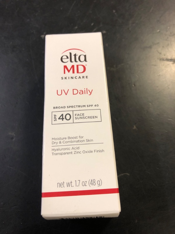 Photo 1 of EltaMD UV Daily SPF 40 Face Sunscreen Moisturizer with Zinc Oxide, Daily Face Moisturizer with SPF, Sunscreen, For Dry Skin 1.7 oz Pump
