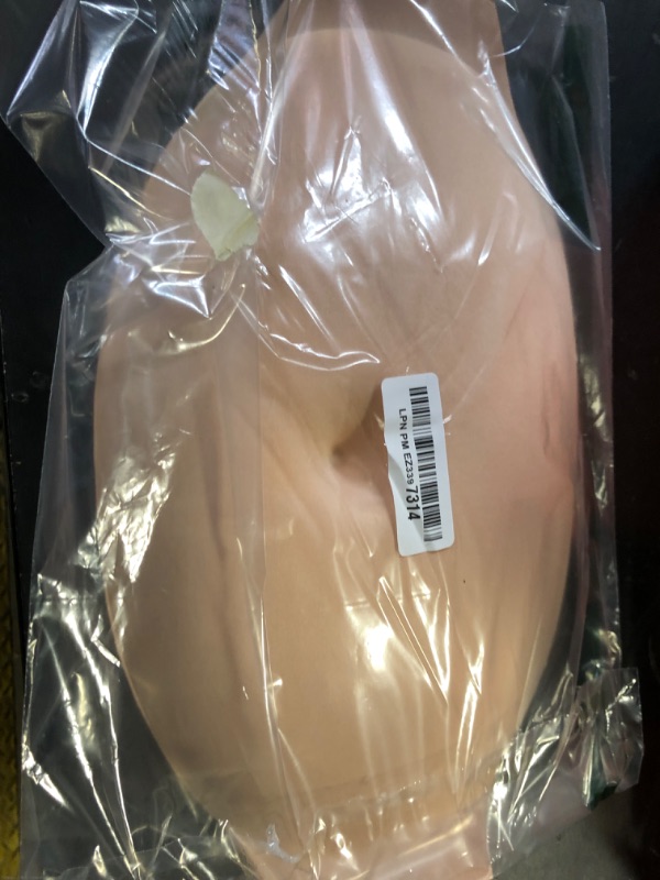 Photo 1 of Belly Lightweight Breathable Foam Fake Belly Pregnant Bump False Pregnant Bump Comfy Easy to Wear with Extendable Straps Simulates Actual Pregnancy (Small)(without fixing strap)