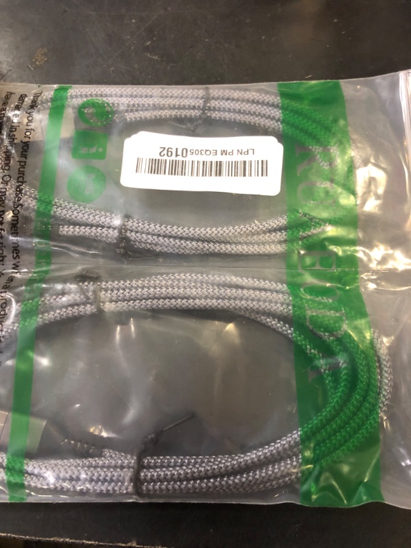Photo 1 of Ruaeoda Micro USB Cable Android Charger 6ft 2PACK Compatible with PS4 Charger Cord - High Speed 2.0 USB A Male to Micro USB Nylon Braided Cable for Android Phone
