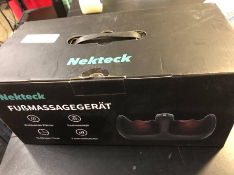 Photo 1 of Nekteck Foot Massager with Heat & Foot Roller, Shiatsu Calf Leg Massager for Circulation and Neuropathy Pain Relief for Feet Care Home Office Gadgets Relaxing Gifts for Women Men Mom Dad Birthday Gift