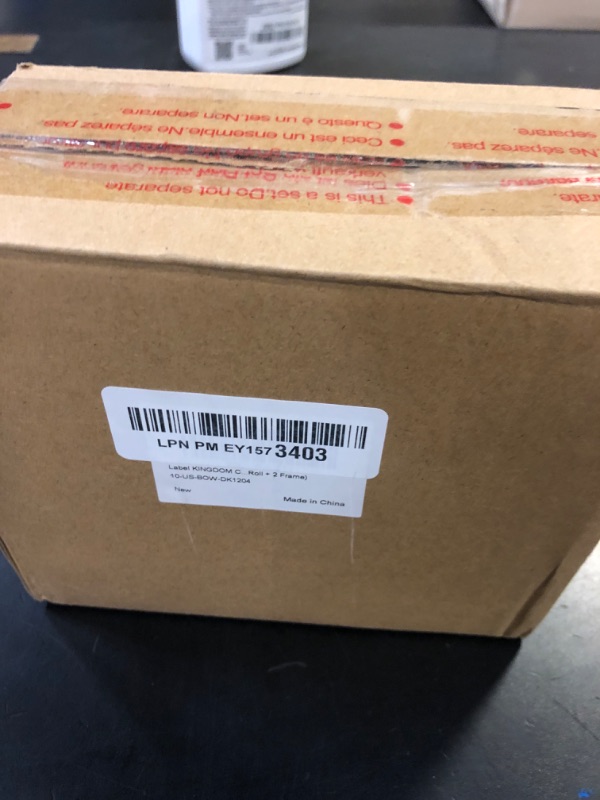 Photo 1 of Label KINGDOM Compatible with Brother DK-1204 (0.66" x 2.1") Die-Cut Label for QL-800, Multipurpose/Return Address White Paper 400/Roll for QL-810W Printer (10-Roll + 2 Frame)