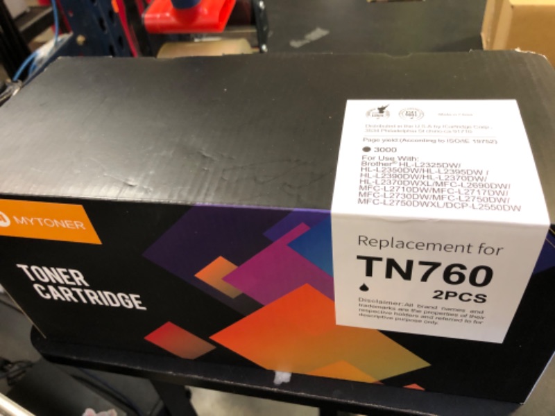Photo 1 of MYTONER Remanufactured Toner Cartridge Replacement for Brother TN760 TN730 TN-730/TN-760 Black High Yield for MFC-L2690DW MFC-L2710DW MFC-L2717DW HL-L2350DW HL-L2395DW MFC-L2750DW Printer, 2-Pack